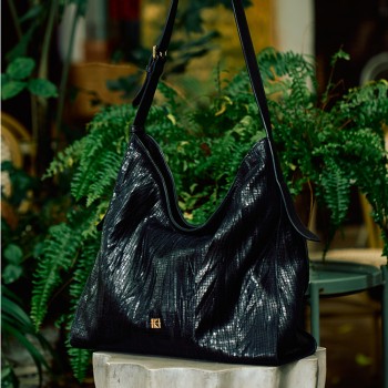 Flower handbag original design tote bag niche soft bag
