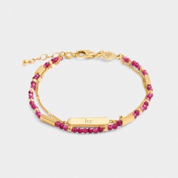 Waterproof Gold Birthstone Bracelet