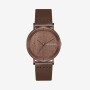 Walnut. A niche wooden watch with a simple Japanese-style retro design. It's a creative wooden men's watch